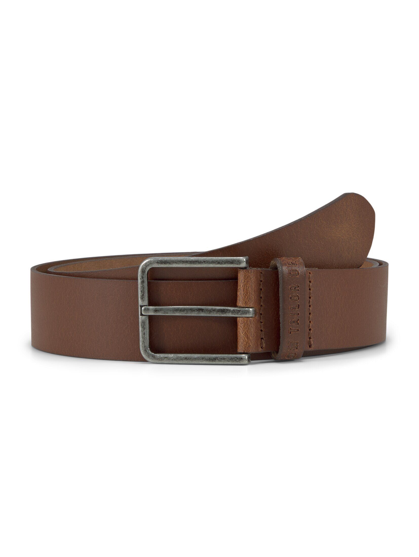 TOM TAILOR Denim Ledergürtel Belts TTDUSTIN Ledergürtel mit rechteckiger Dornschließe
