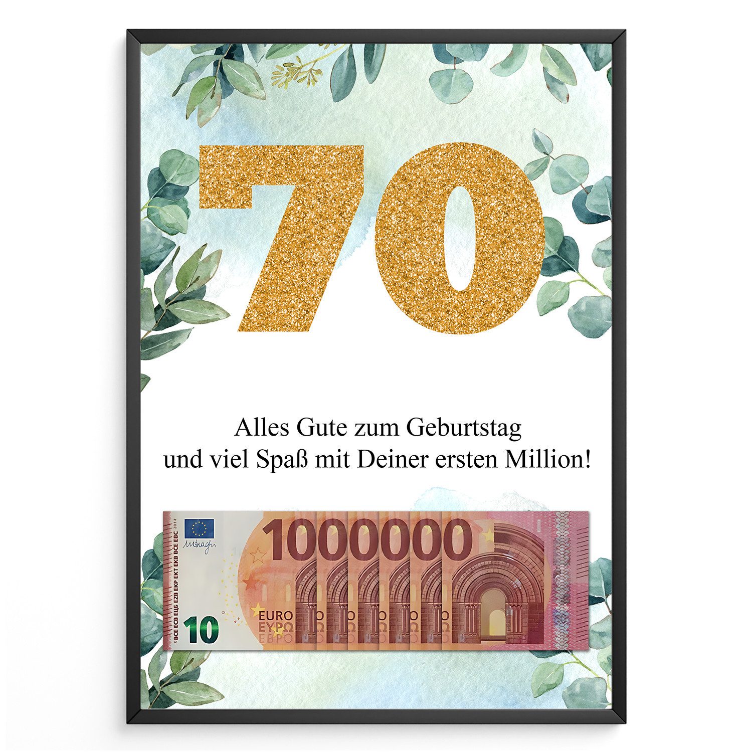 Tigerlino Poster Geldgeschenk Geburtstag Frauen Männer günstig online kaufen