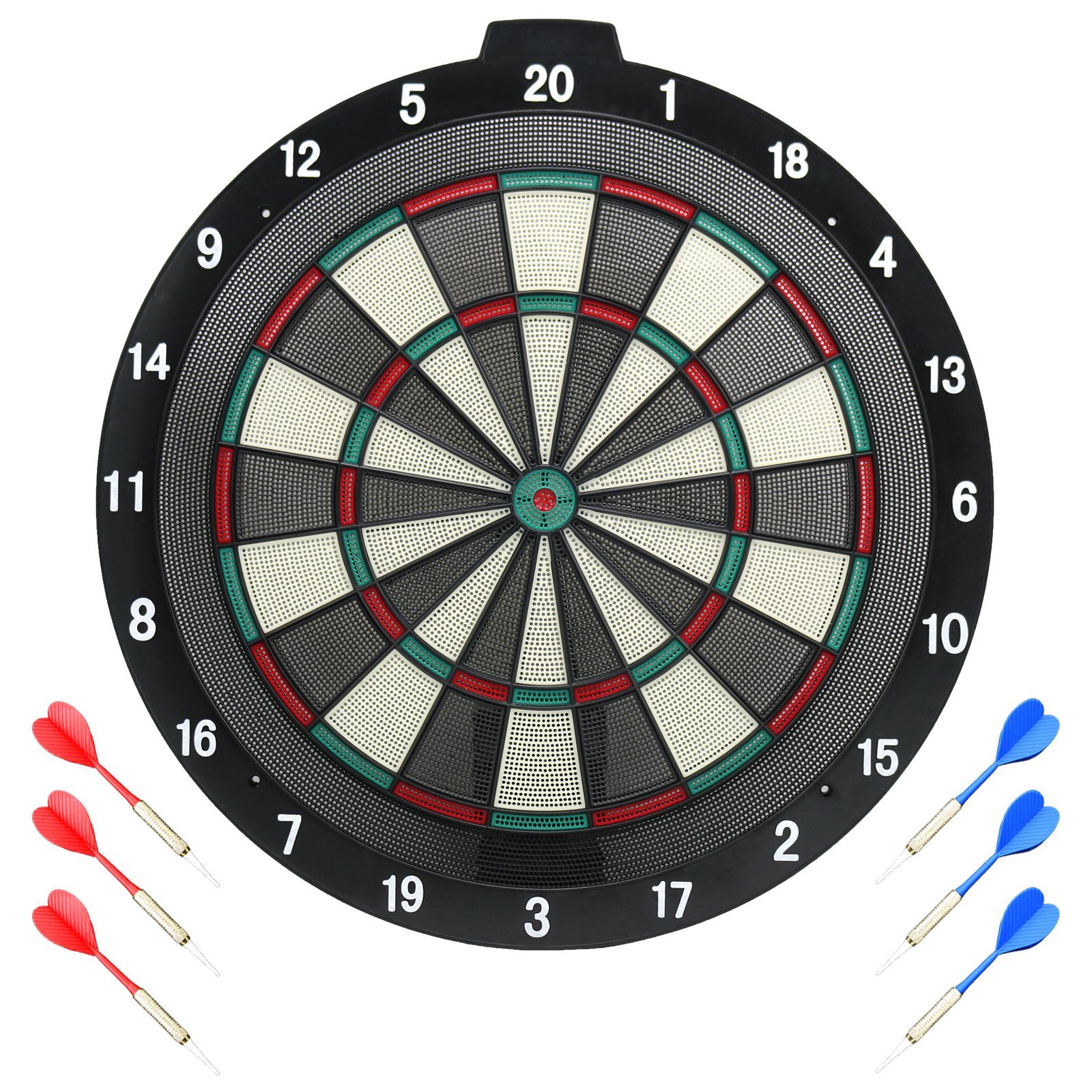 B Best Sporting Dartautomat Safety Dartboard aus Kunststoff (mit 6 Sicherheitspfeilen plus Ersatzspitzen)