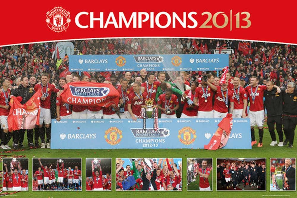 Poster Fußball - Poster - Manchester United - Premiership 12/13