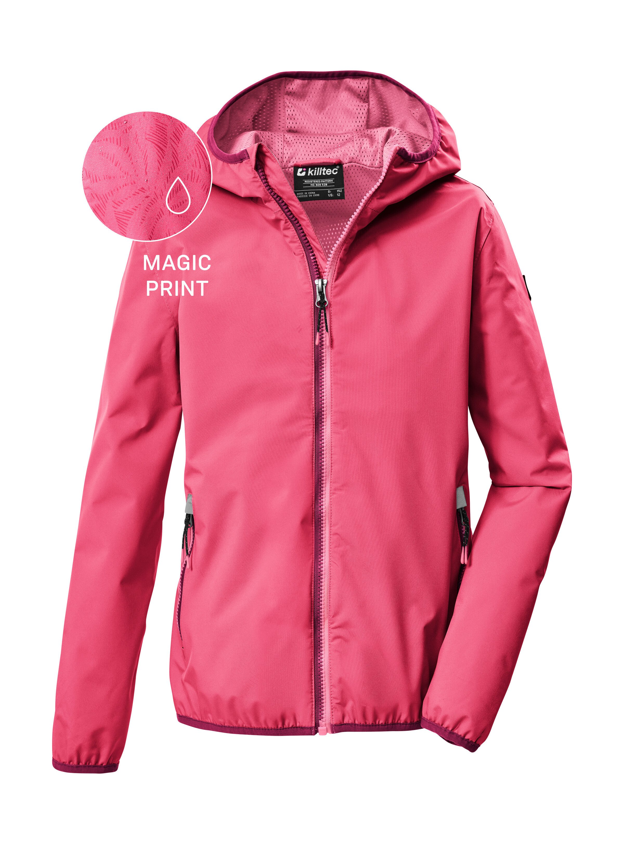 Killtec Funktionsjacke KOS 156 GRLS JCKT Wind- und wasserdichte Mädchenjacke mit Magic Print