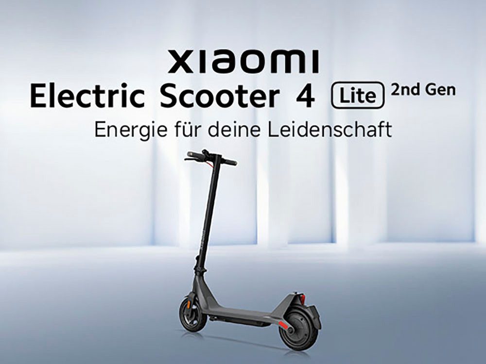 Xiaomi E-Scooter Electric Scooter 4 Lite GE, 2nd Gen, 20 km/h, Electric Scooter, mit Straßenzulassung, bis zu 20 km Reichweite