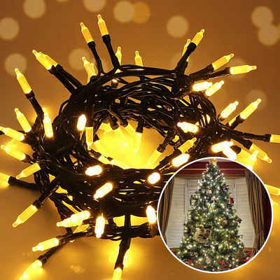 Salcar LED-Lichterkette »10m 100 LED Lichterkette Weihnachtsbaum Weihnachtsbaumbeleuchtung Deko«
