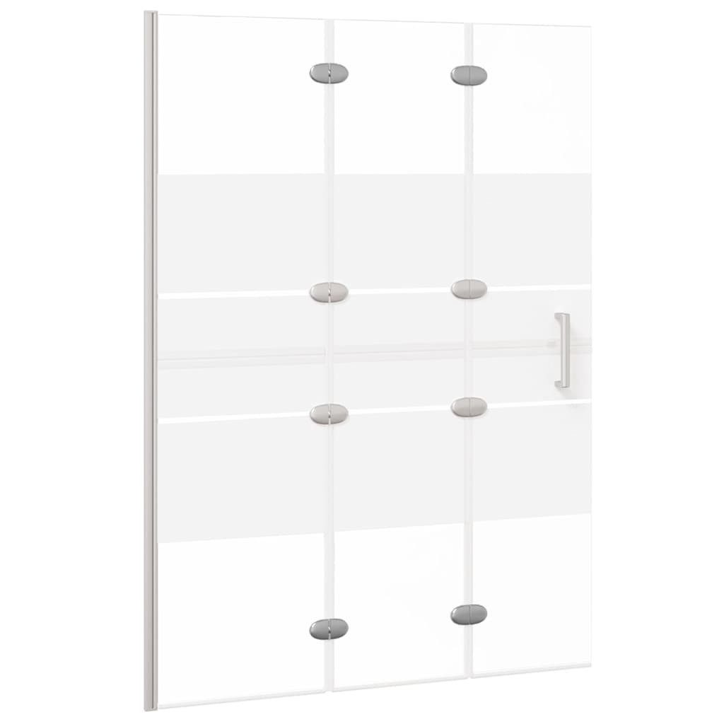 vidaXL Duschwand Faltbare Duschkabine ESG 100x140 cm Weiß