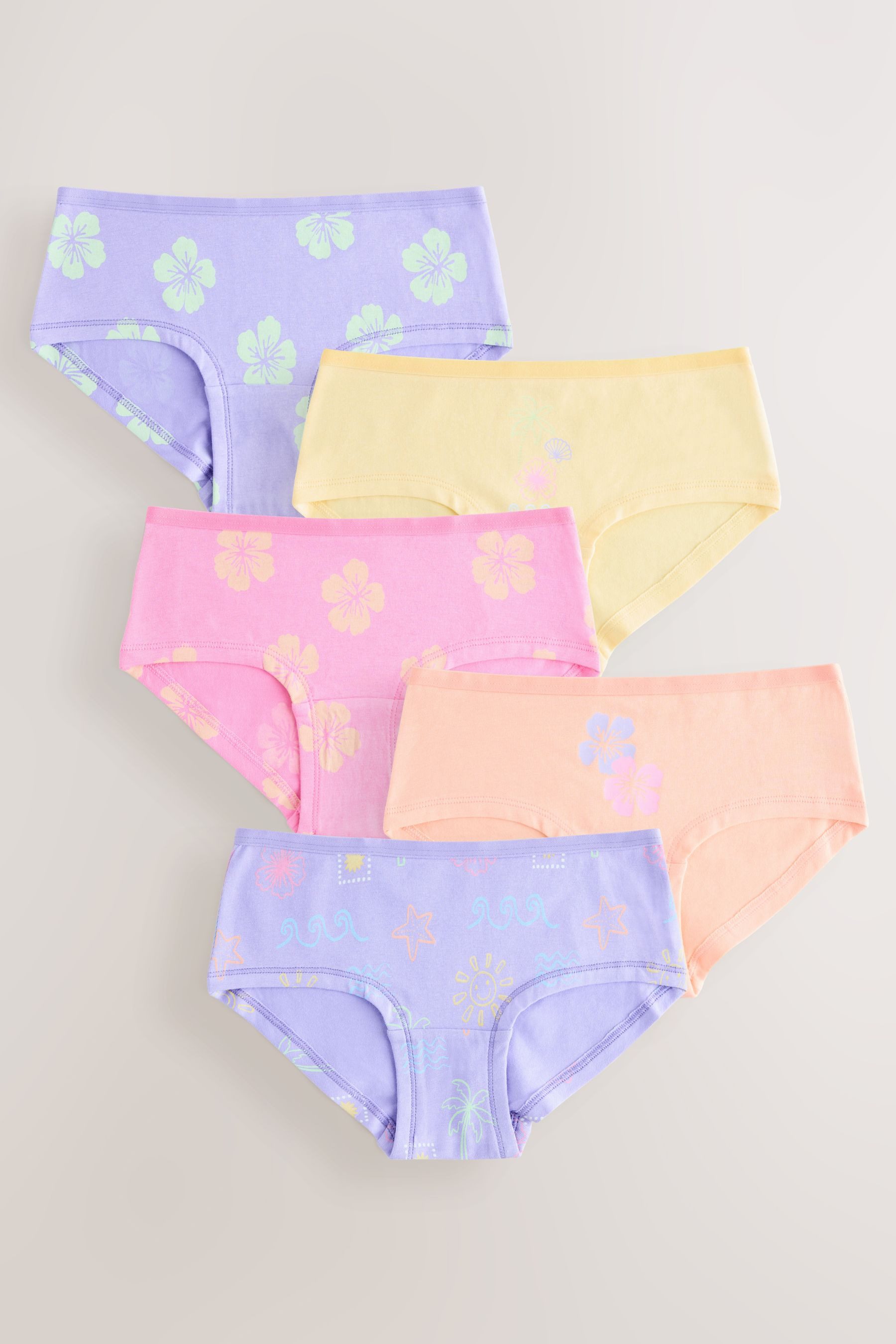 Next Hipster Hüftslips mit Print, 5er-Pack (5-St)