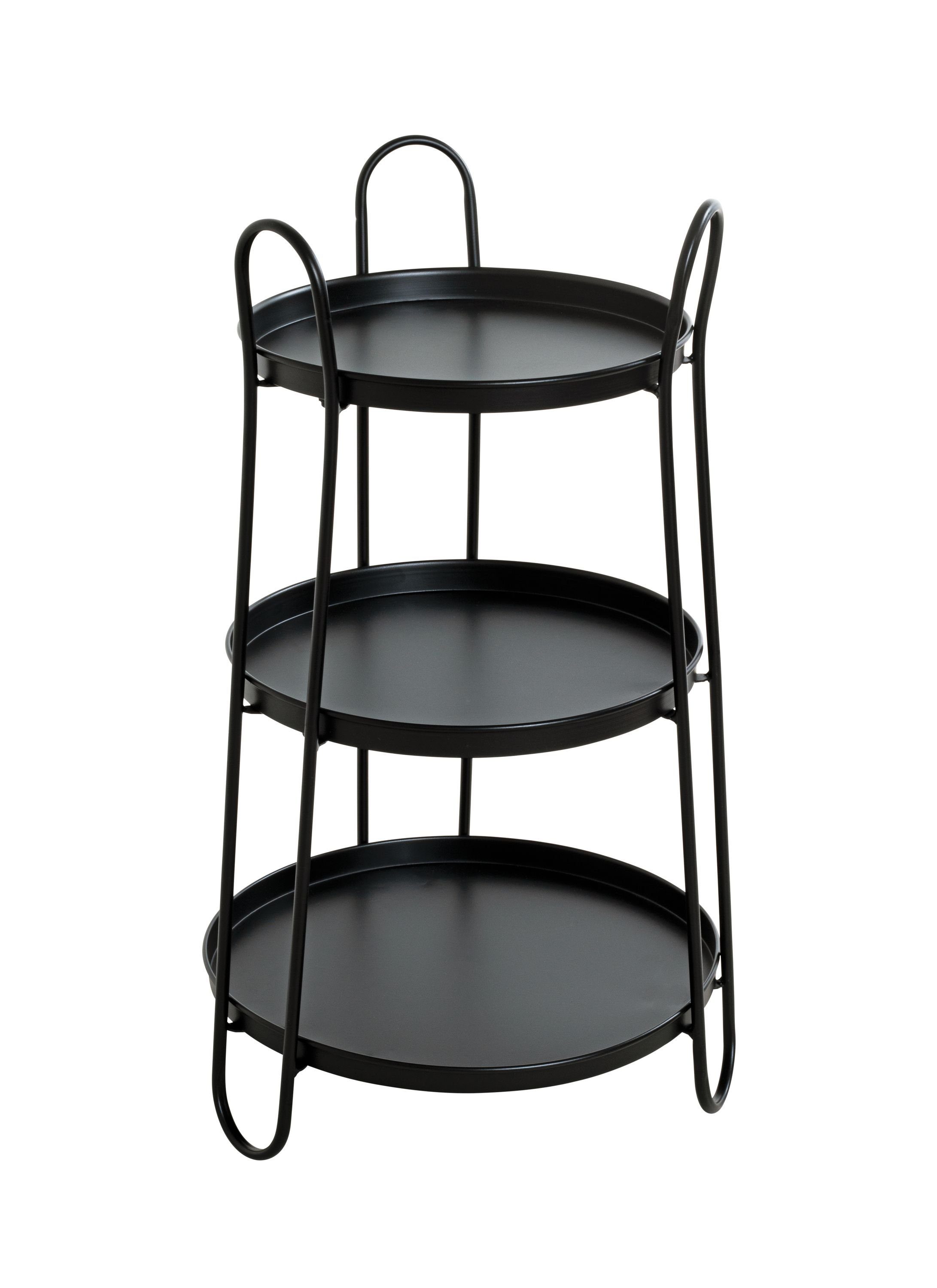 HAKU Beistelltisch Beistelltisch, HAKU Möbel Beistelltisch (DH 43x72 cm) DH 43x72 cm schwarz Kaffeetisch | Ablagetische