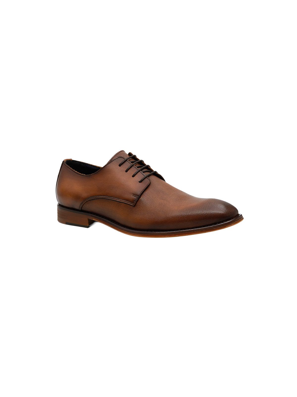 Engbers Herren Eleganter Businessschuh, Cognac Schnürschuh