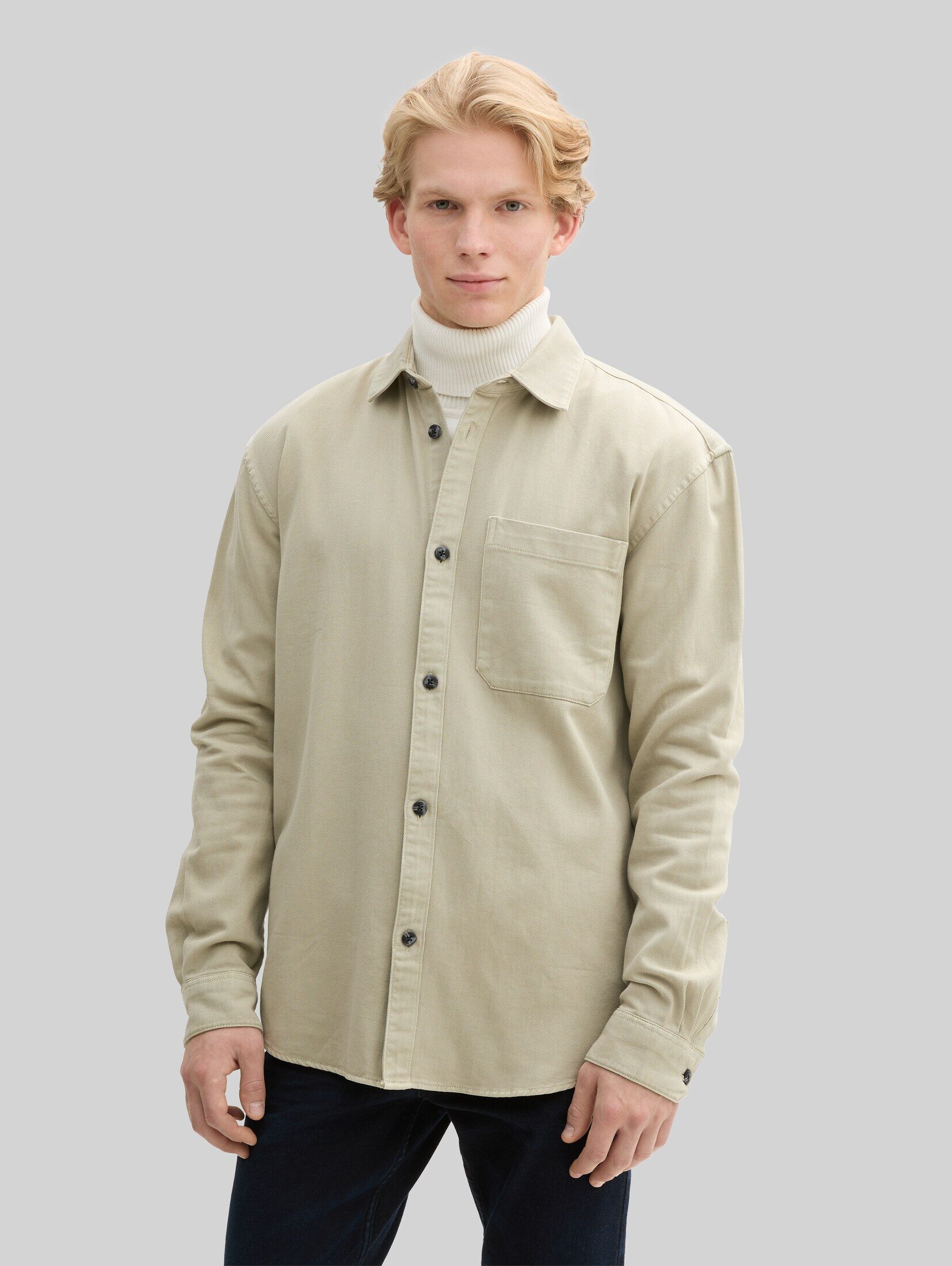 TOM TAILOR Denim Langarmhemd Blusen & Shirts Relaxed Fit Hemd mit Brusttasche