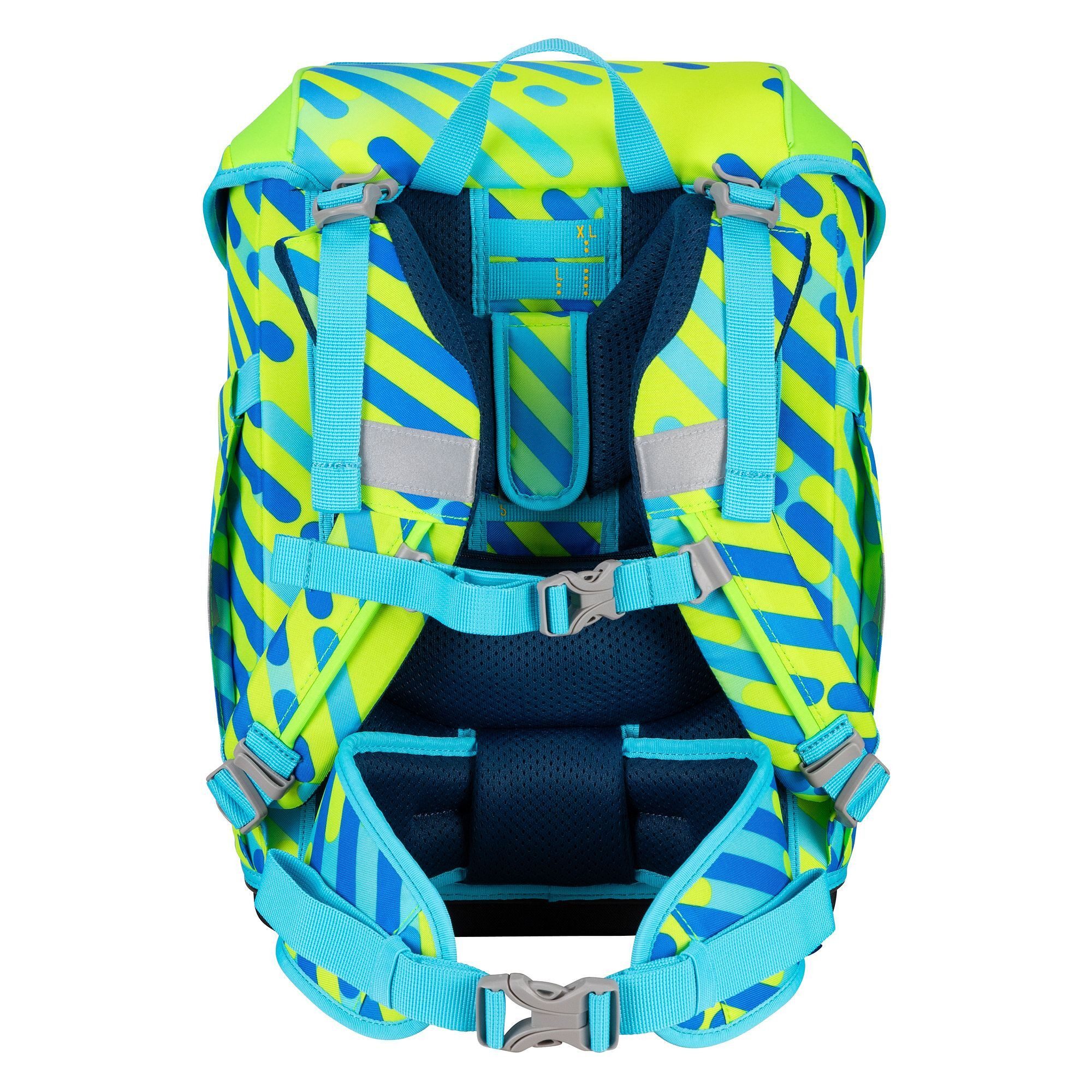 DerDieDas® Schulranzen ErgoFlex Tiny Neon (6-tlg), PET
