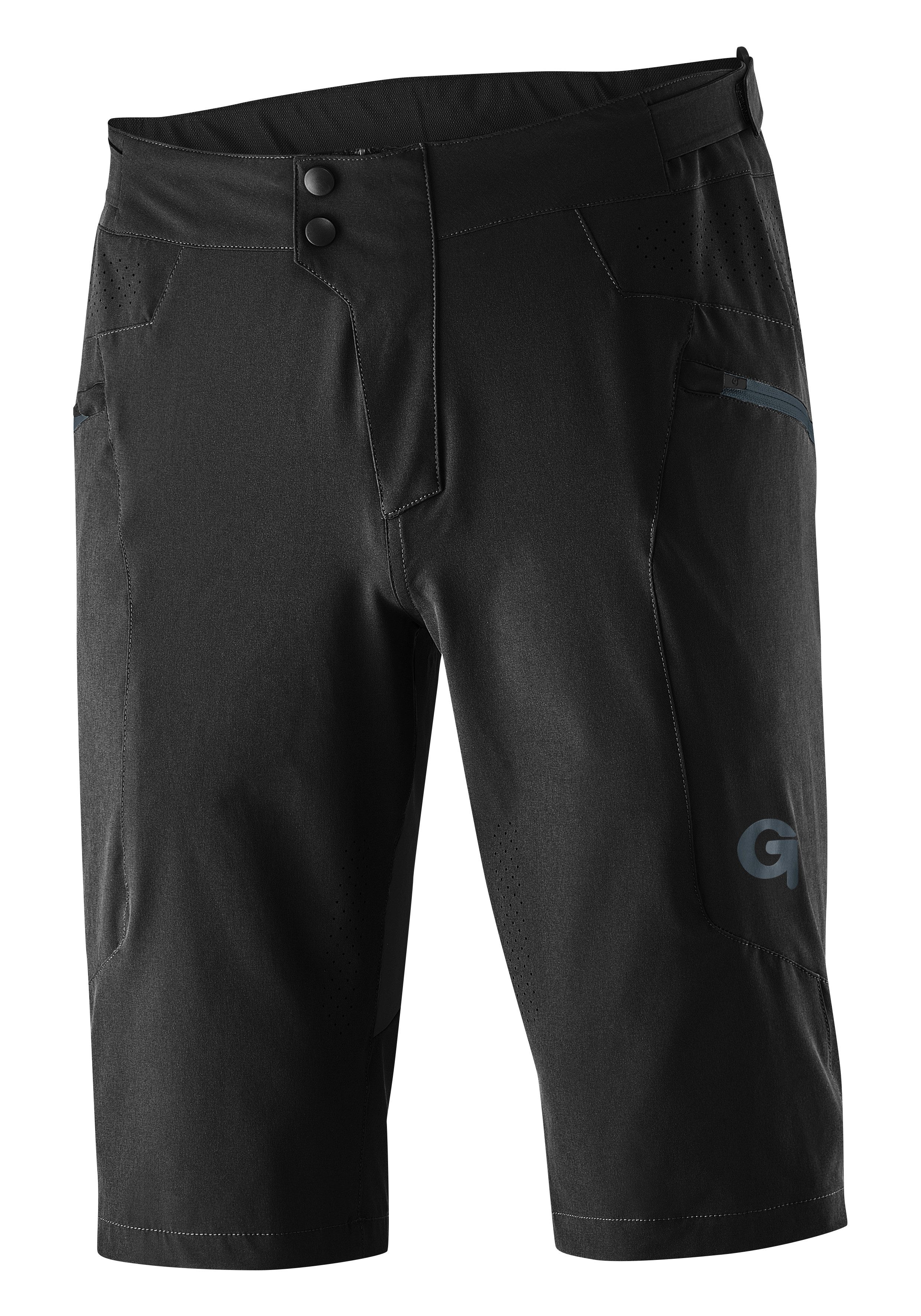 Gonso Radhose VALDES Herren Bike-Shorts, atmungsaktive MTB Fahrradhose, Bund regulierbar