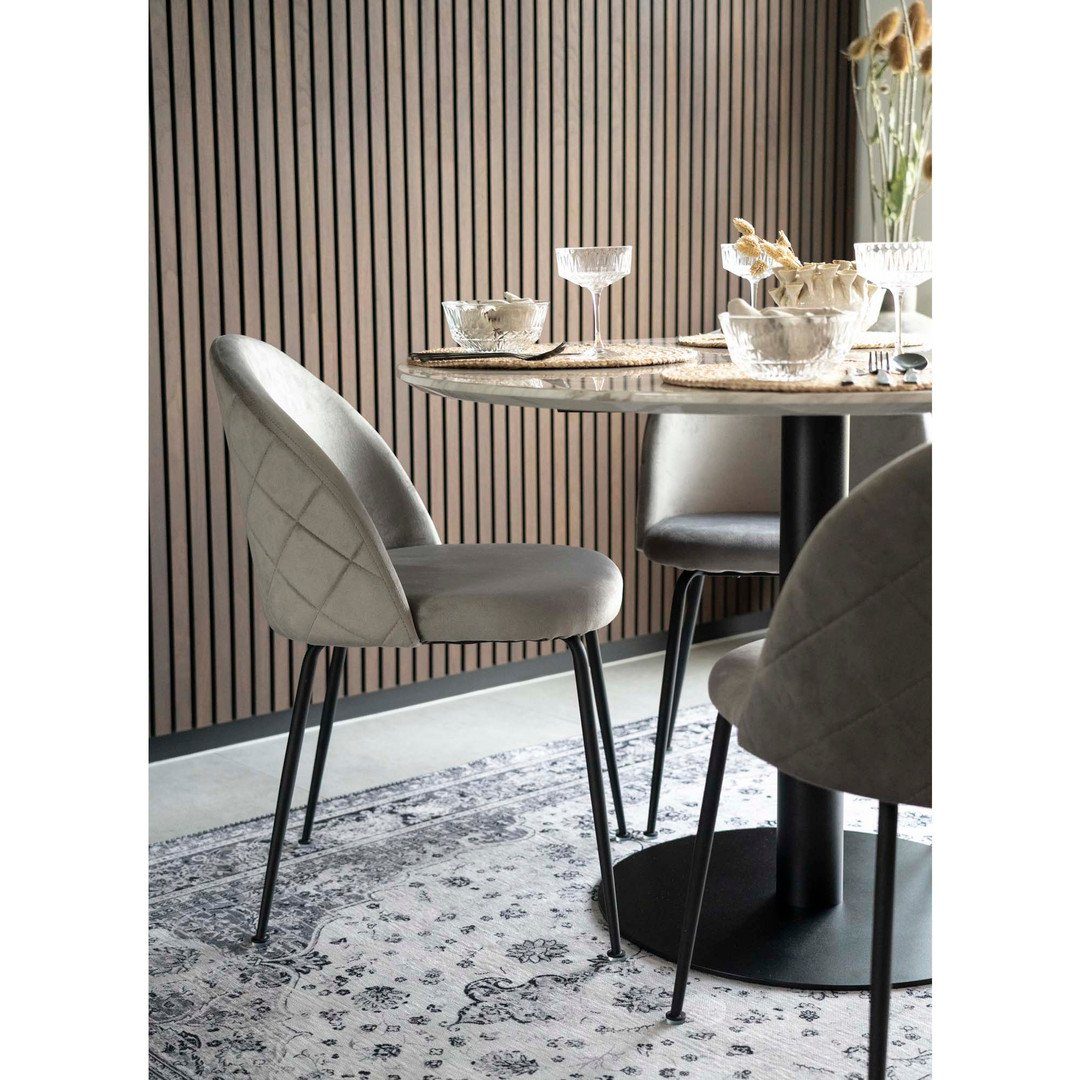 Esszimmerstuhl Samt, House mit Geneve Dining aus Chair – B... Esszimmerstuhl Nordic grau schwarzen
