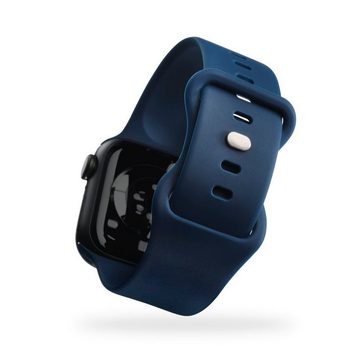 Hama Smartwatch-Armband Wechselarmband für Apple Watch 9, Apple Watch Ultra 2, Apple Watch SE, 49mm, 45mm, 44mm, 42mm, Silikon, Apple Watch Ultra, 8,SE,7,6,5,4,3,2,1