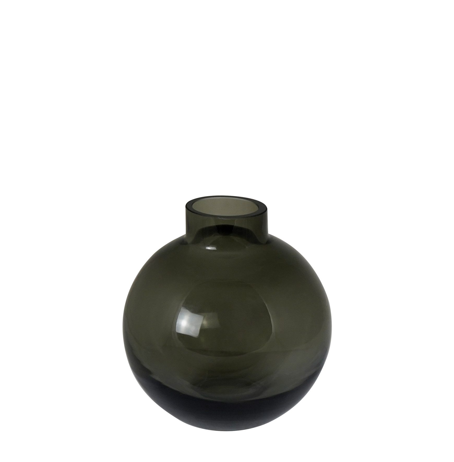 Kaheku Dekovase Kaheku Kugelvase Solento, 19 cm hoch, Smoke, 1150008703