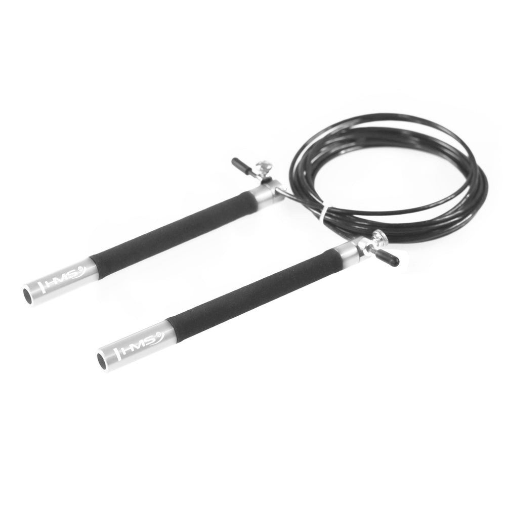 HMS Springseil Sprungseil Speedrope Fitnessseil, Kugellager, längenverstellbar, Stahlseil, 120 g