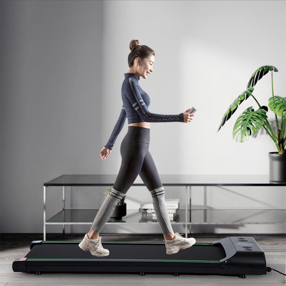(Walking IKIDO Treadmill, Laufband FSZ1-401 Mit Laufband Motor) Pad, Bluetooth,Lautsprechern,leiser