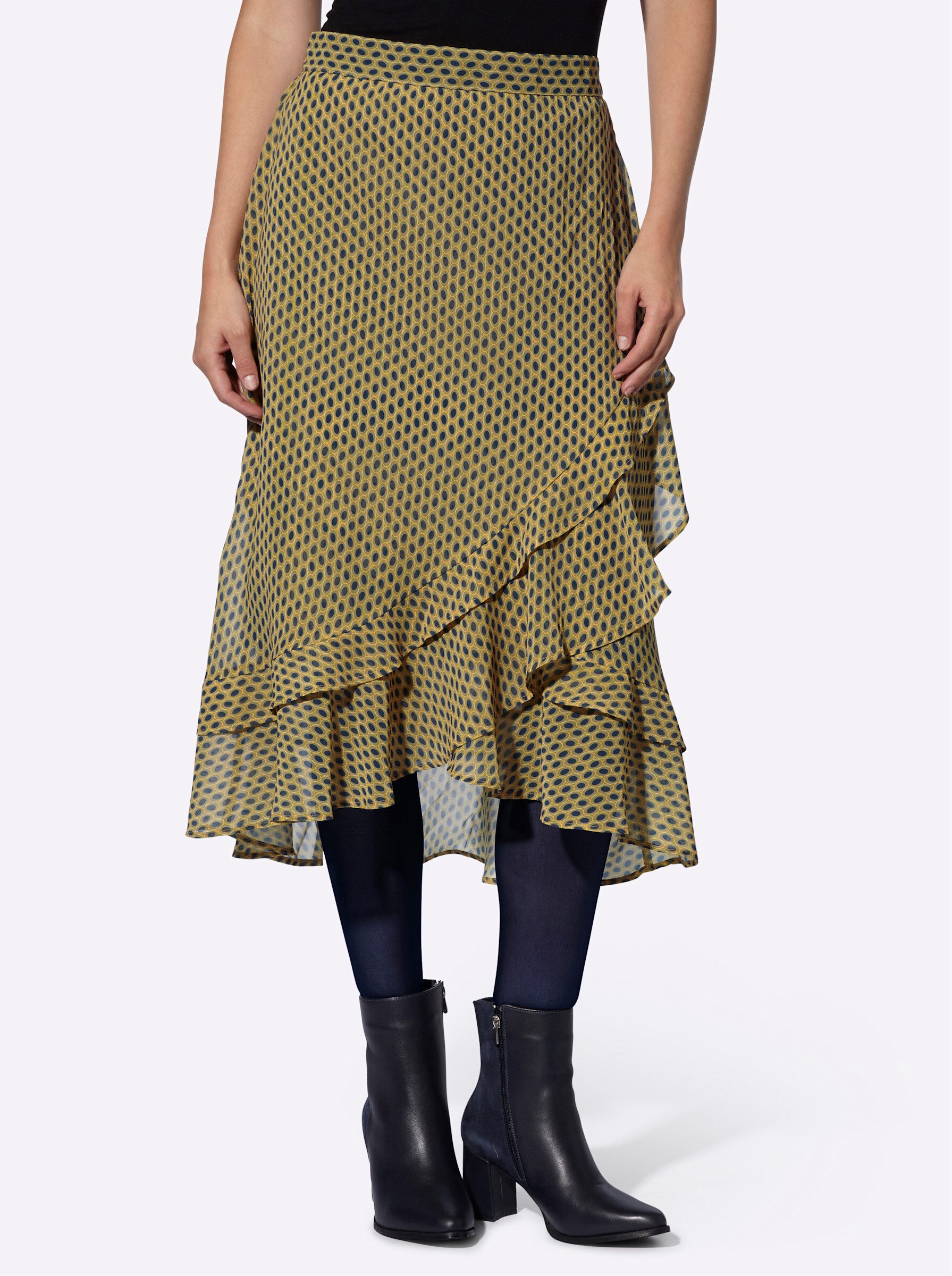 heine A-Linien-Rock Druck-Rock