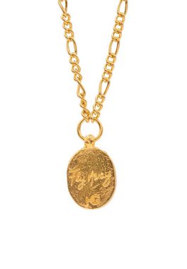 HAZE & GLORY Kette mit Anhänger Münze Taube - Ishtar 925 Silber, Medaillon