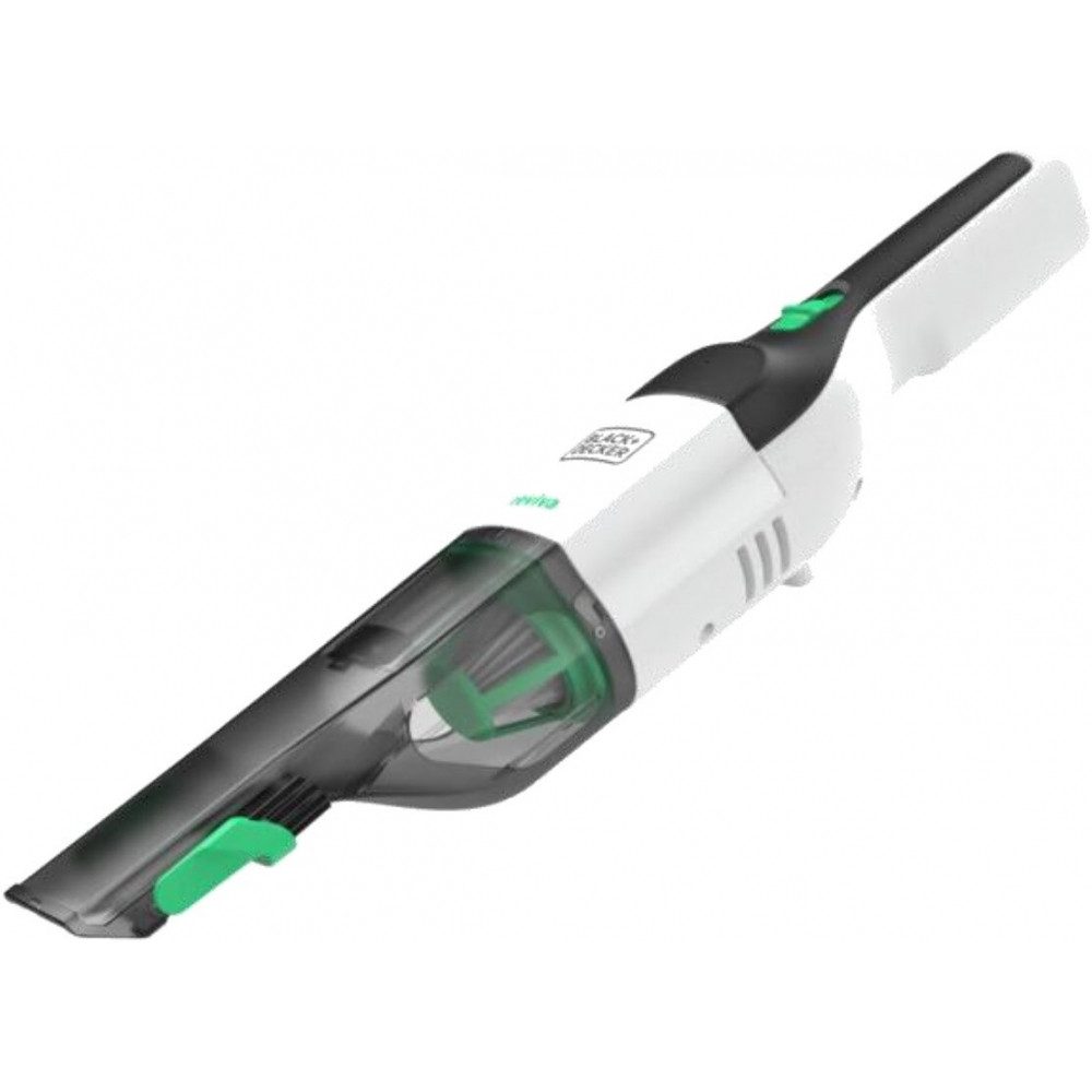 Stanley by Black & Decker Akku-Handstaubsauger Black & Decker REVHV8C Ручные пылесосы - Эко-товар., Ohne Beutel, Gehäuse aus 50% recyceltem Plastik