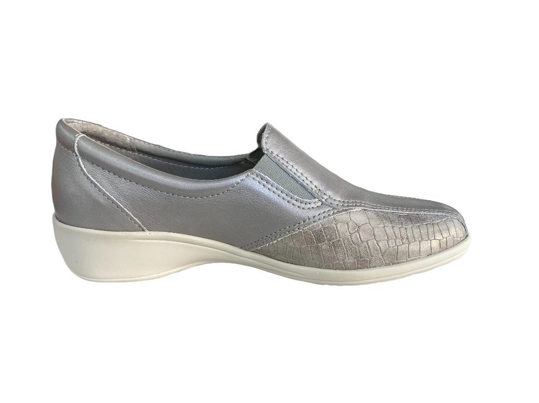 Franken-Schuhe Franken Schuhe Damen Slipper 220-2 silver Slipper