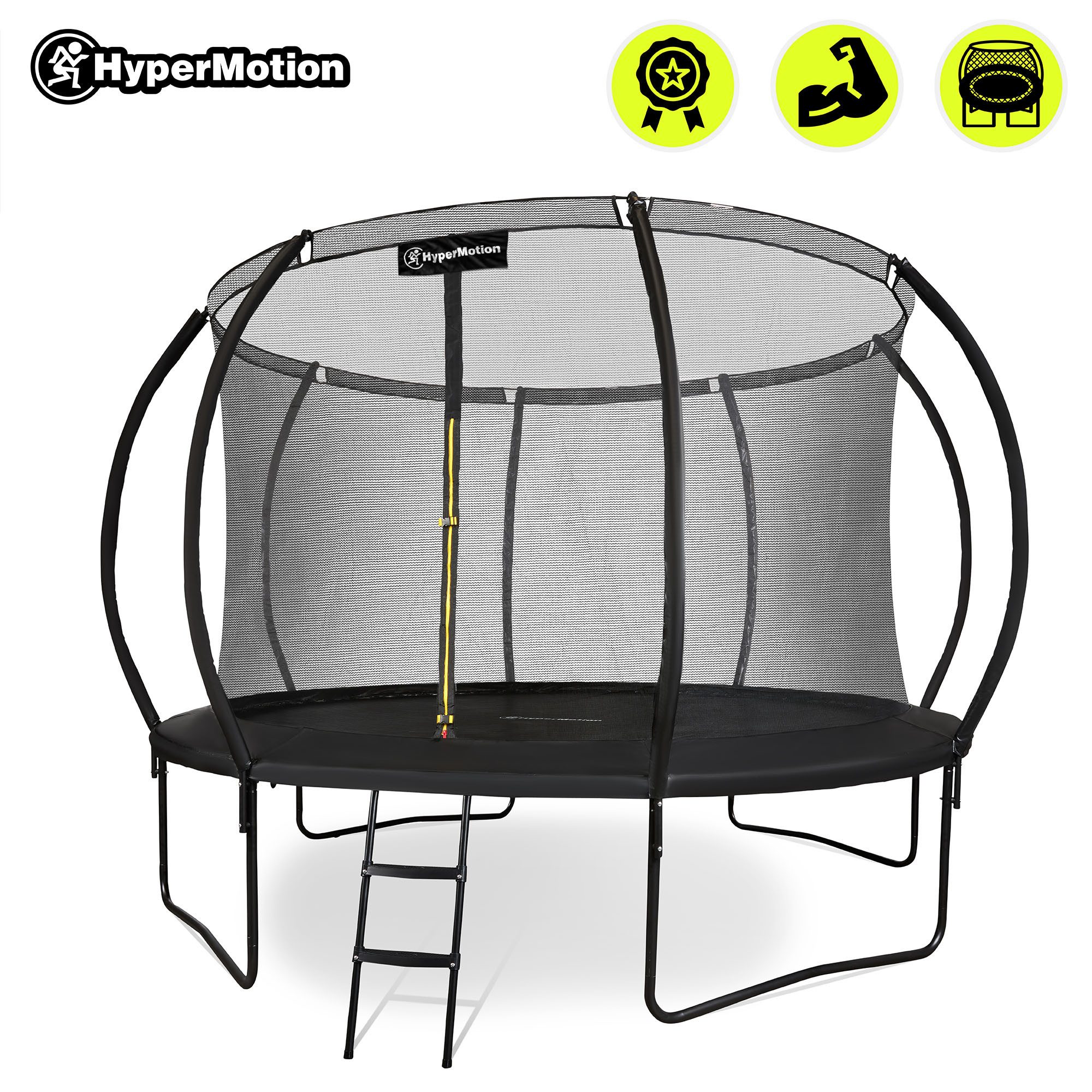 HyperMotion Gartentrampolin Gartentrampolin mit Leiter und Innennetz