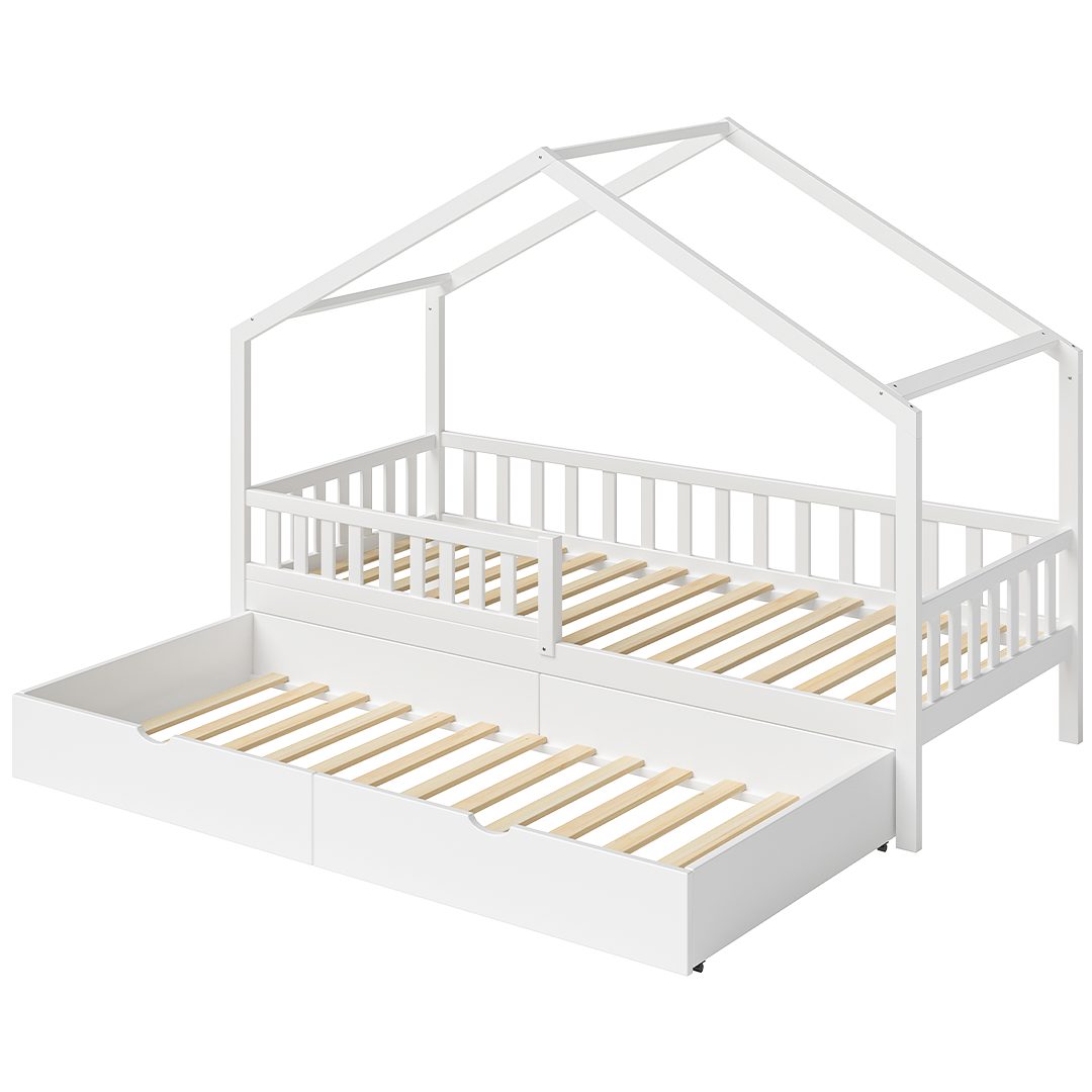 Bellabino Hausbett Vils 90x200 cm mit Rausfallschutz & Lattenrost (inkl. Gä günstig online kaufen