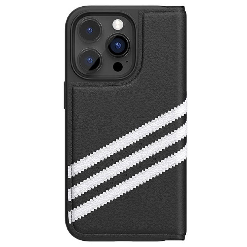 adidas Performance Handyhülle Case Bookcase iPhone 14 Pro schwarz Logo Kunststoff 50196 6,1 Zoll, Kantenschutz