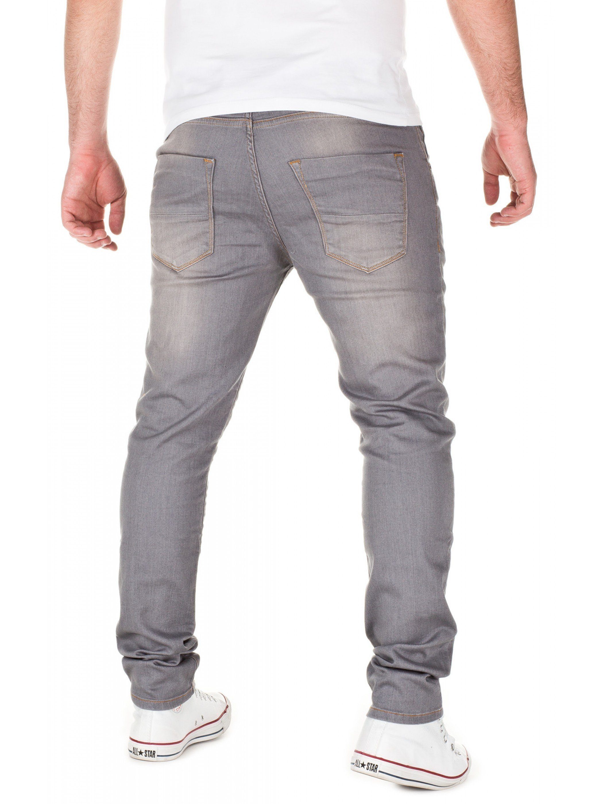 Yazubi Slim-fit-Jeans Steve Stretch Jeans 10060) grau (grey used 5-Pocket-Style