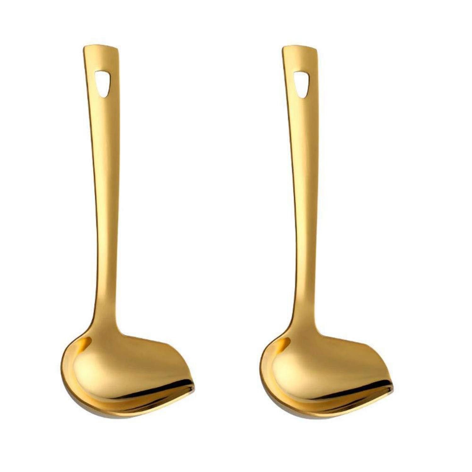 LuxusKollektion Soßenlöffel 22cm Edelstahl Soßenlöffel - 2er Set