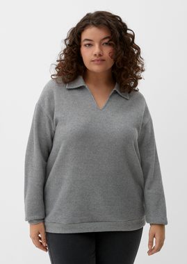 TRIANGLE Sweatshirt Sweatshirt mit Polokragen