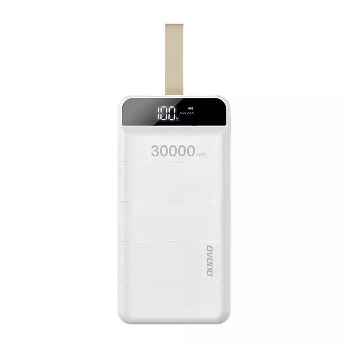 Dudao K8s+ Powerbank 30000 mAh, 30000 mAh, 3x USB, LED-Anzeige und integrierte LED-Lampe