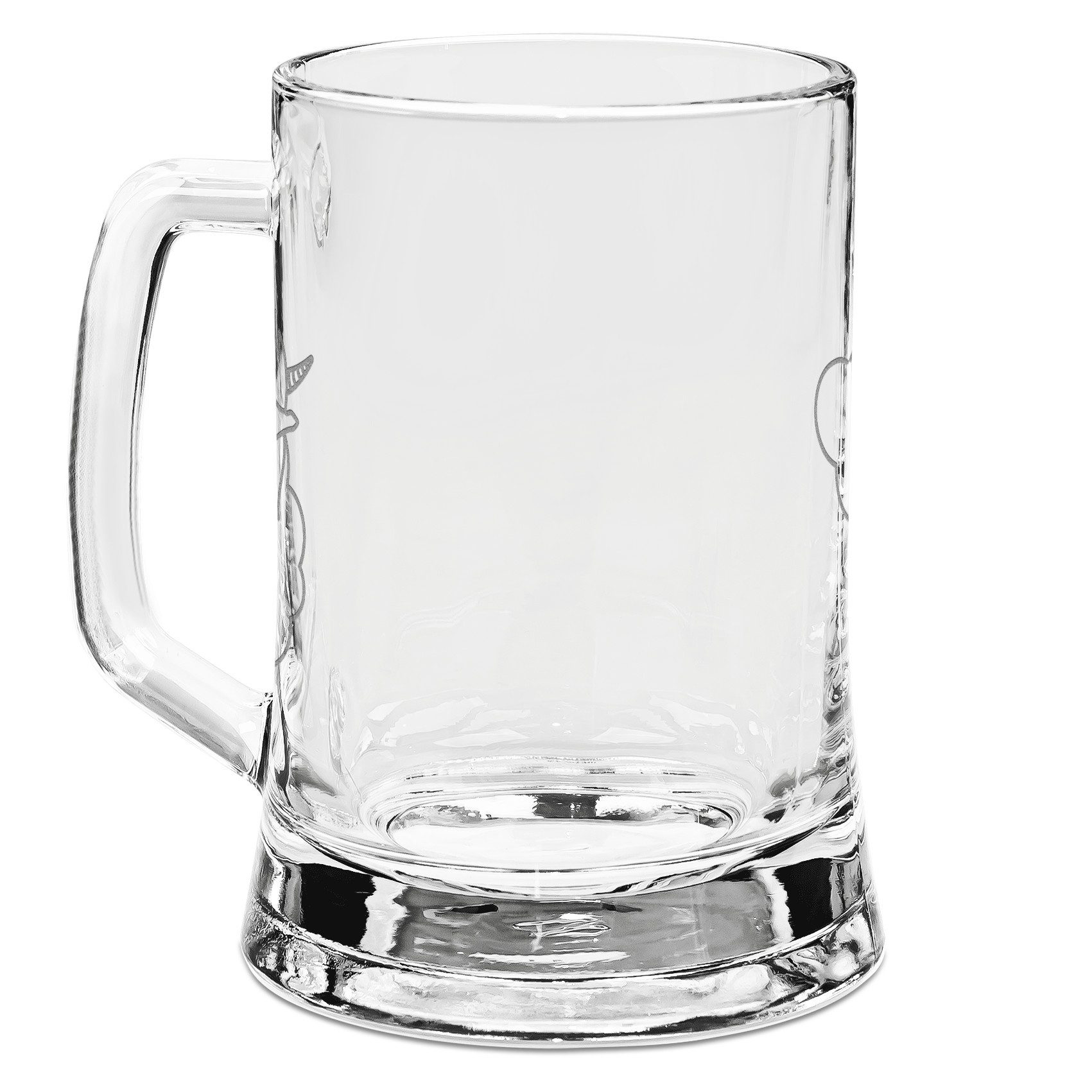 Mr. & Mrs. Panda Bierkrug Einhorn Verliebt - Transparent - Geschenk, Bierkrug, Bierkrug Glas, E, Premium Glas, Hochwertige Gravur