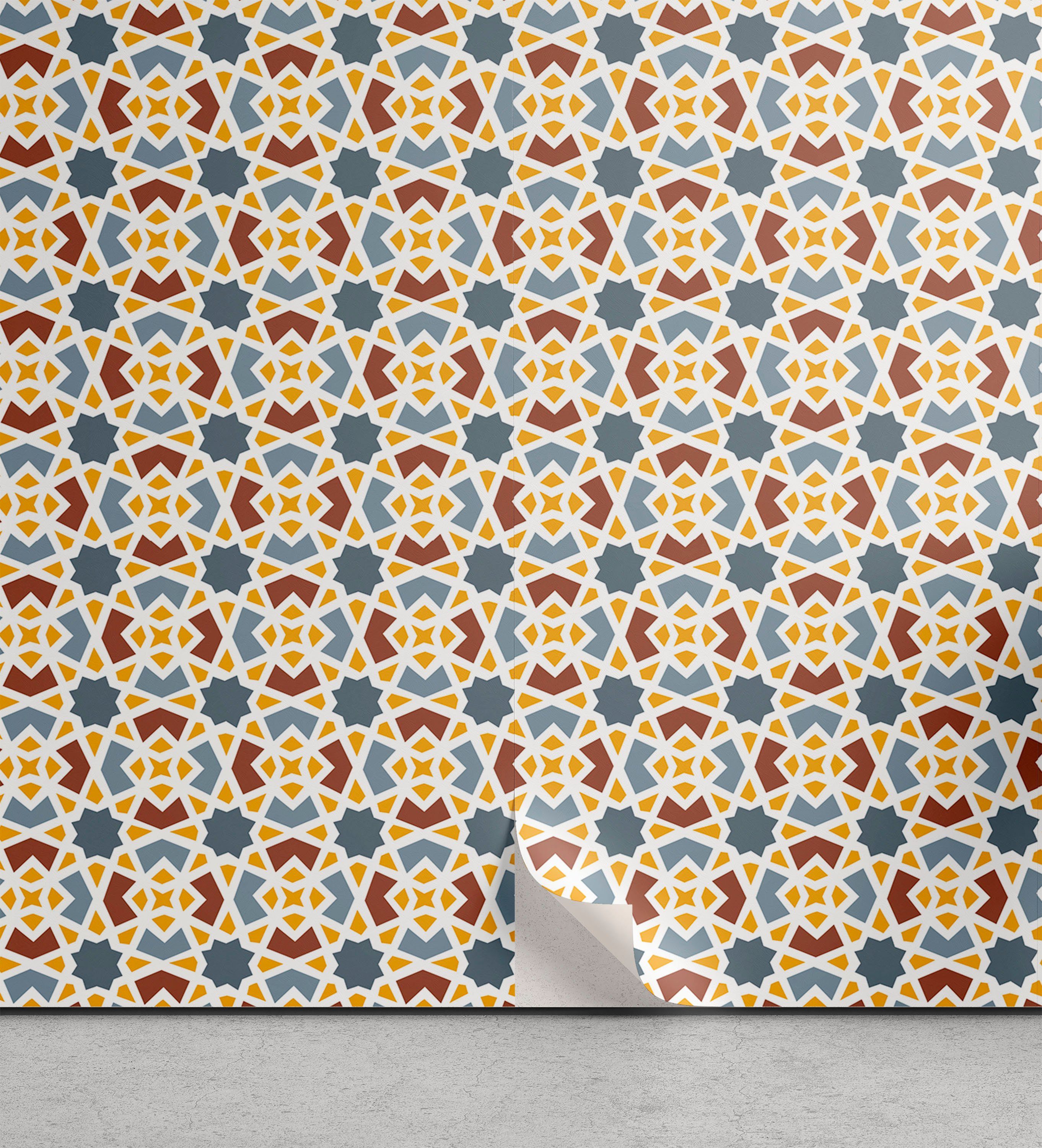 Abakuhaus Vinyltapete selbstklebendes Wohnzimmer Küchenakzent, mane Naher Osten Symbollism