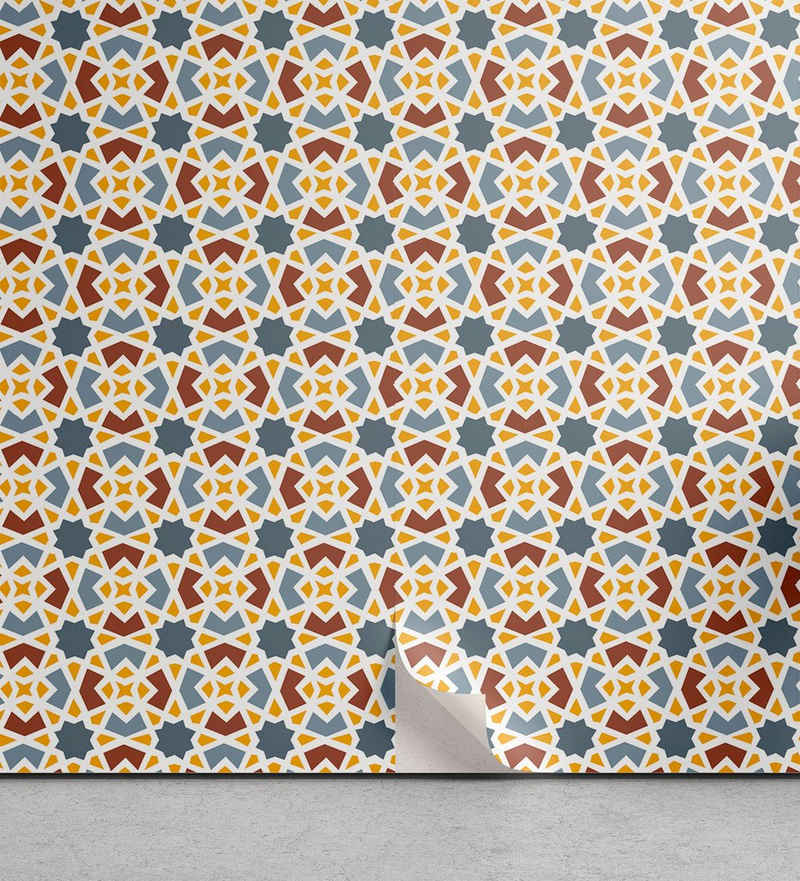 Abakuhaus Vinyltapete selbstklebendes Wohnzimmer Küchenakzent, Ottomane Naher Osten Symbollism