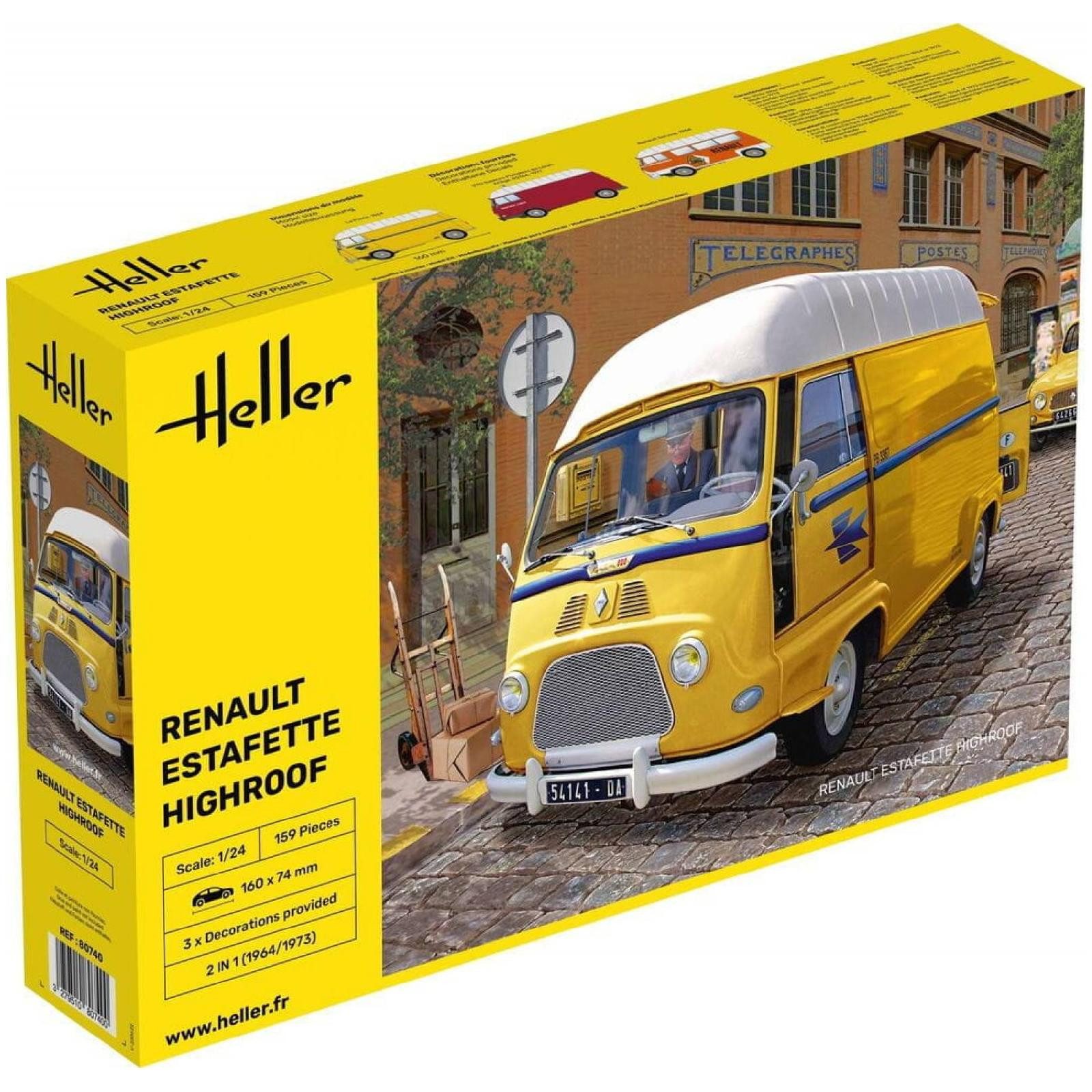 Heller Modellbausatz Estafette Highroof, Maßstab 1:24