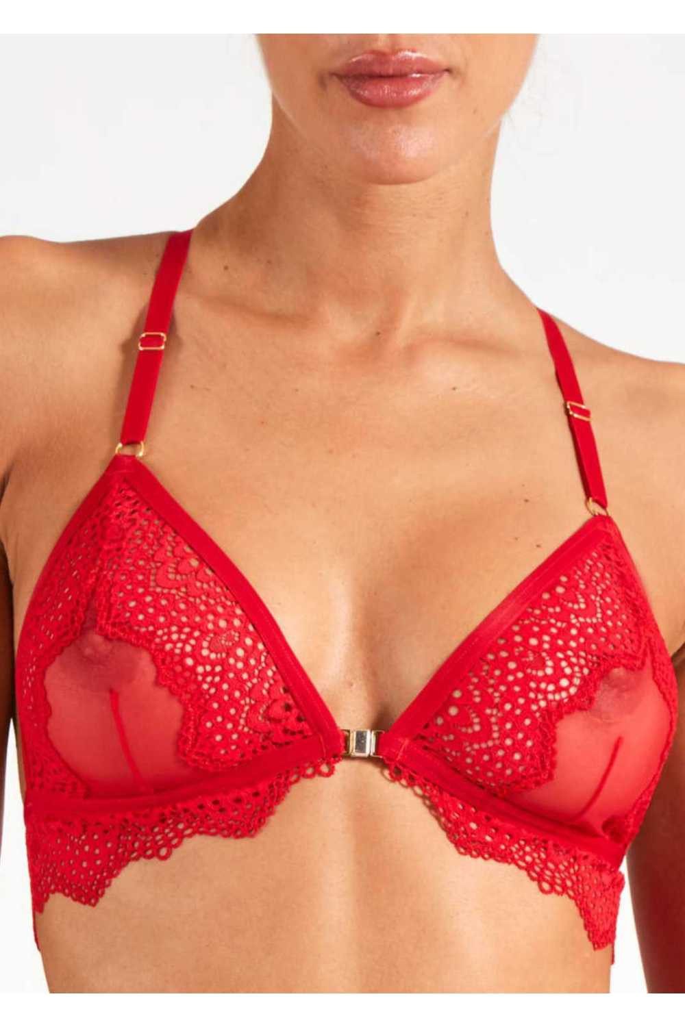 Atelier Amour Triangel-BH Triangle BH Nommée Desir rot bügellos M