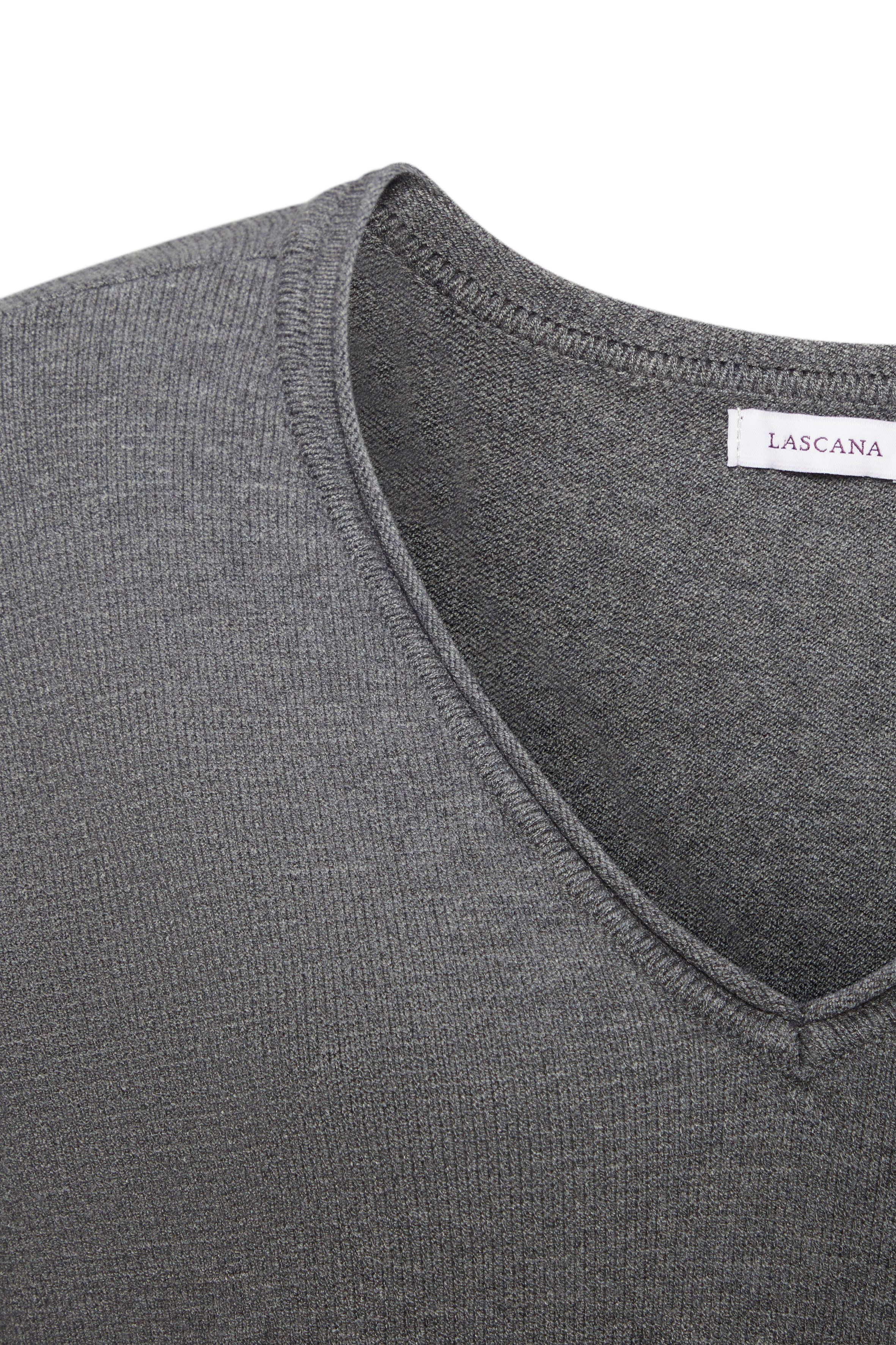 LASCANA Strickpullover lässiger Loungepullover mit seitlichen Schlitz, Loungewear