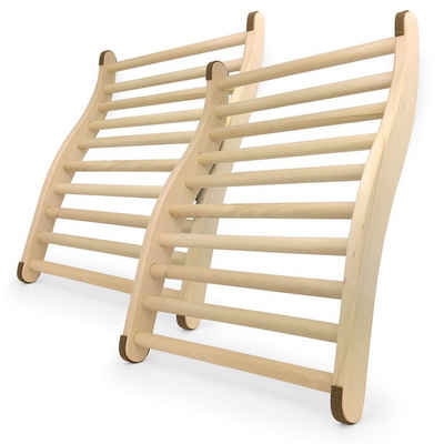 Gravidus Sauna-Rückenlehne 2er Set Rückenlehne ergonomische S-Form Sauna & Infrarotkabine