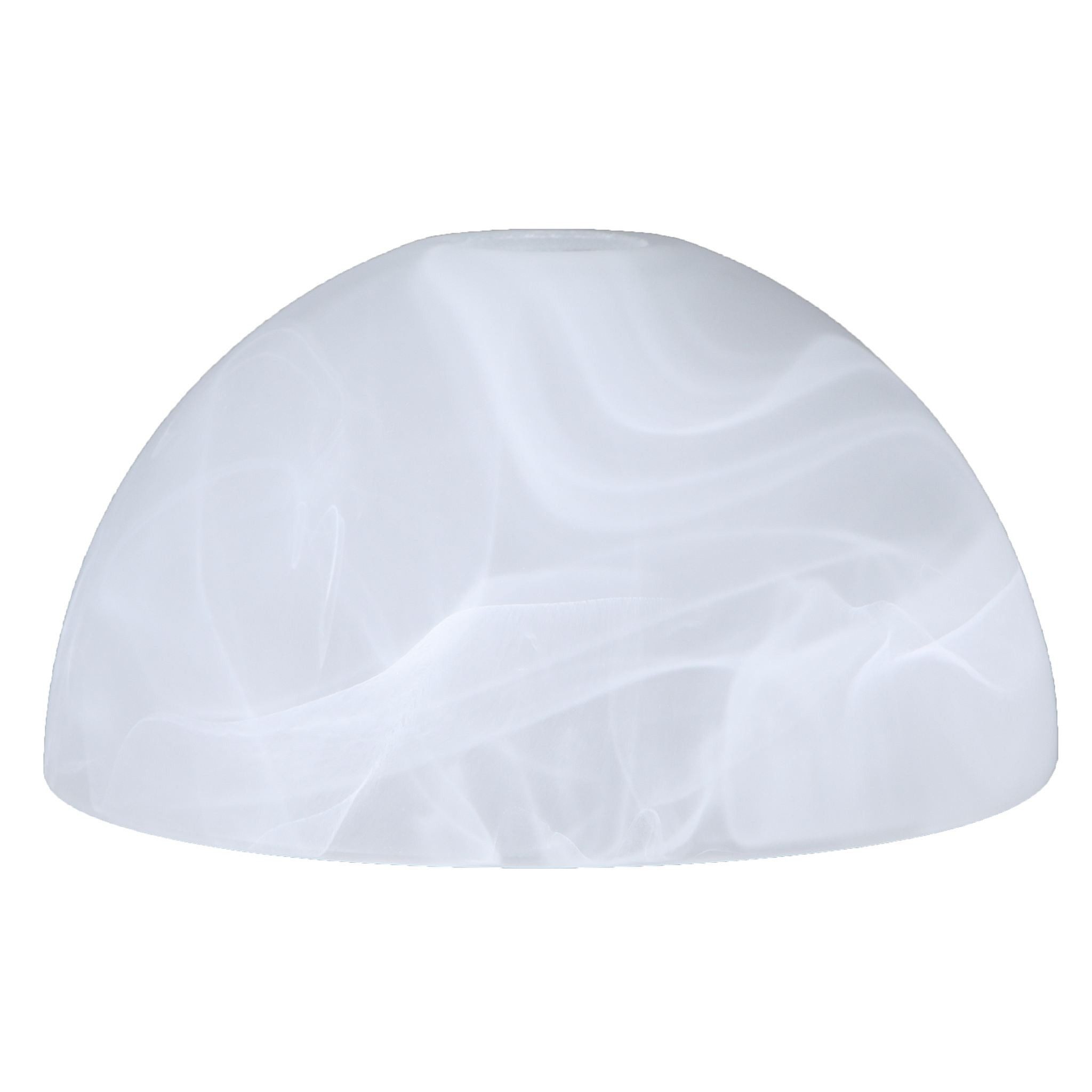 Home4Living Lampenschirm Lampenglas Ersatzglas Alabasterglas weiß Ø 172mm L günstig online kaufen