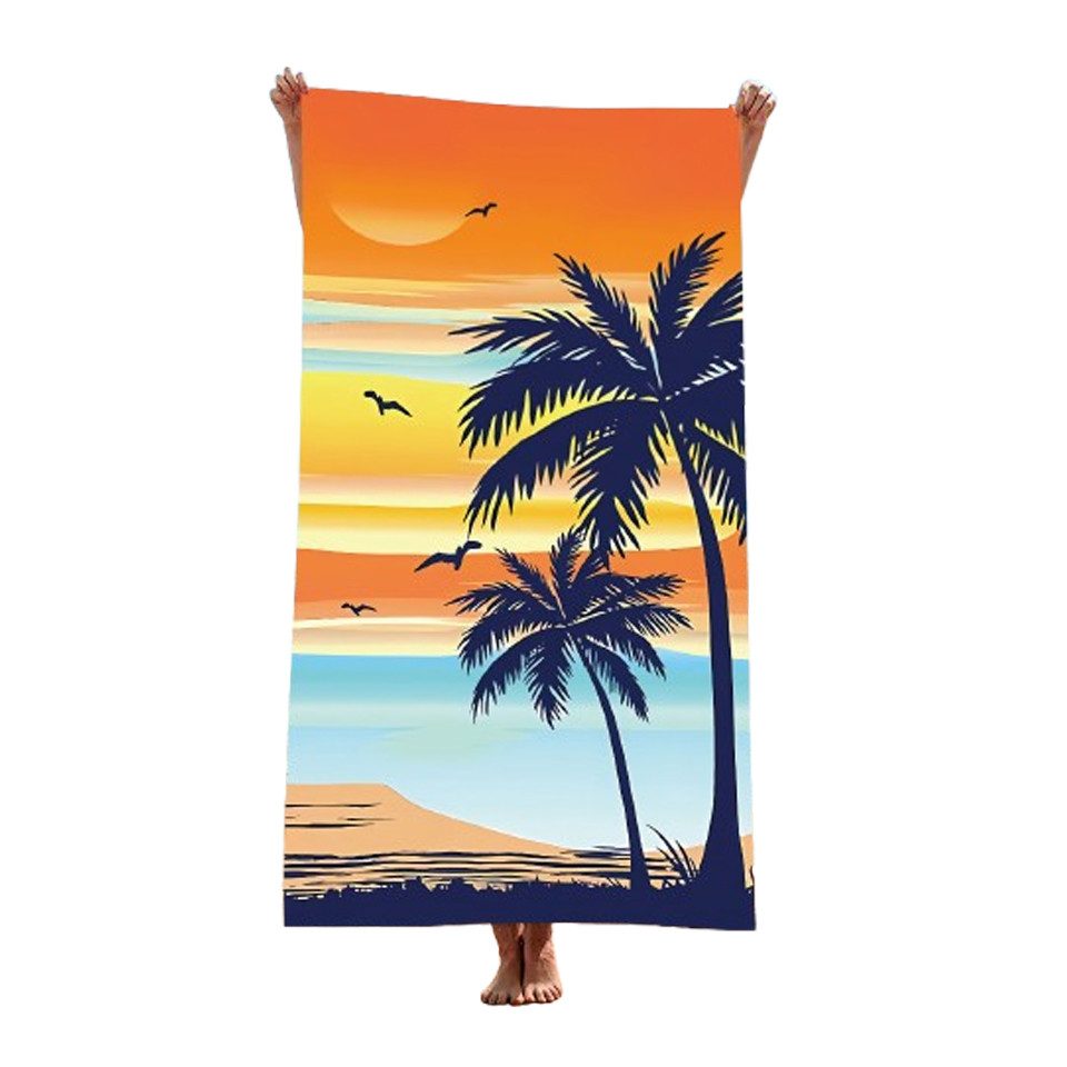 Coonoor Strandtuch XXL Badetuch Strandtuch Microfaser Strandhandtücher 1Set Beach Towels, 180x90 Schnelltrocknend Dünn Strandtücher Groß Leicht Badehandtuch