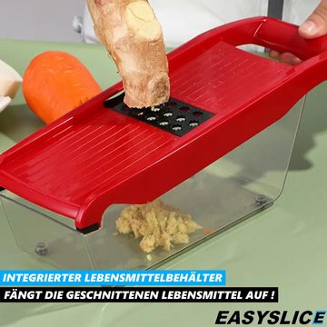 MAVURA Zerkleinerer EASYSLICE Mandoline Gemüseschneider Gemüsehobel Multischneider, Gemüse Schneider Schäler Gemüseschäler Gemüsereibe Multizerkleinerer