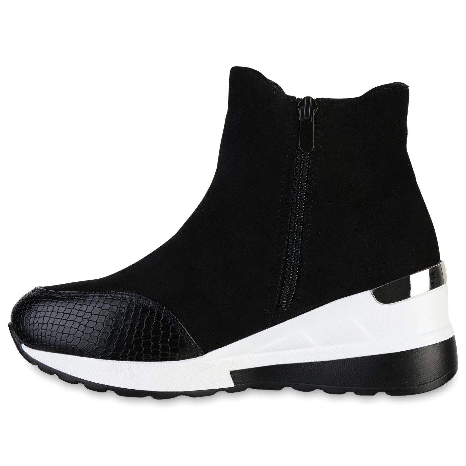 VAN HILL 837926 Wedgesneaker Damen Sneaker Wedges Prints Plateau Vorne Prof günstig online kaufen