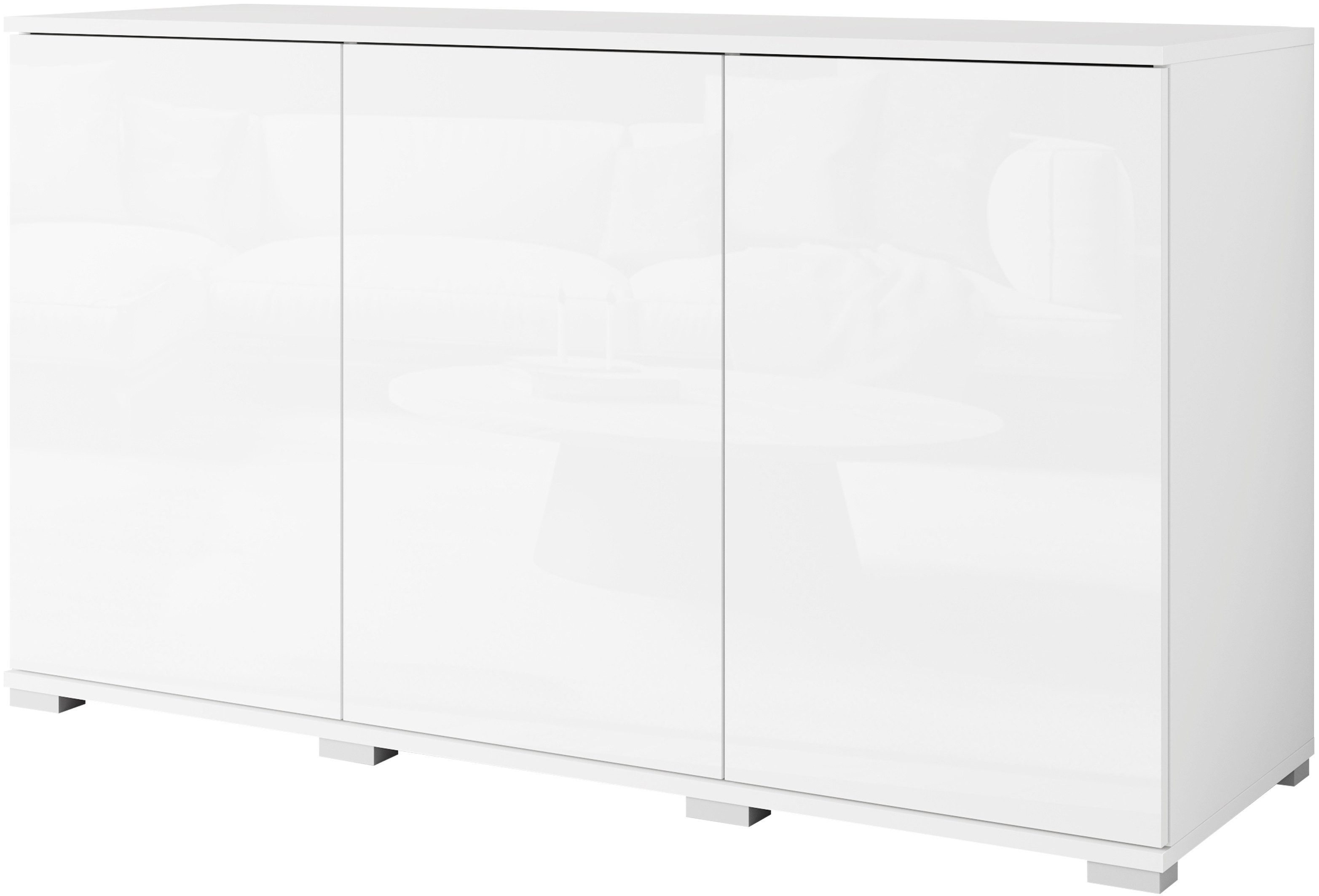 INOSIGN Sideboard Kenia, moderne grifflose Kommode mit 3 Türen, Breite 120 günstig online kaufen