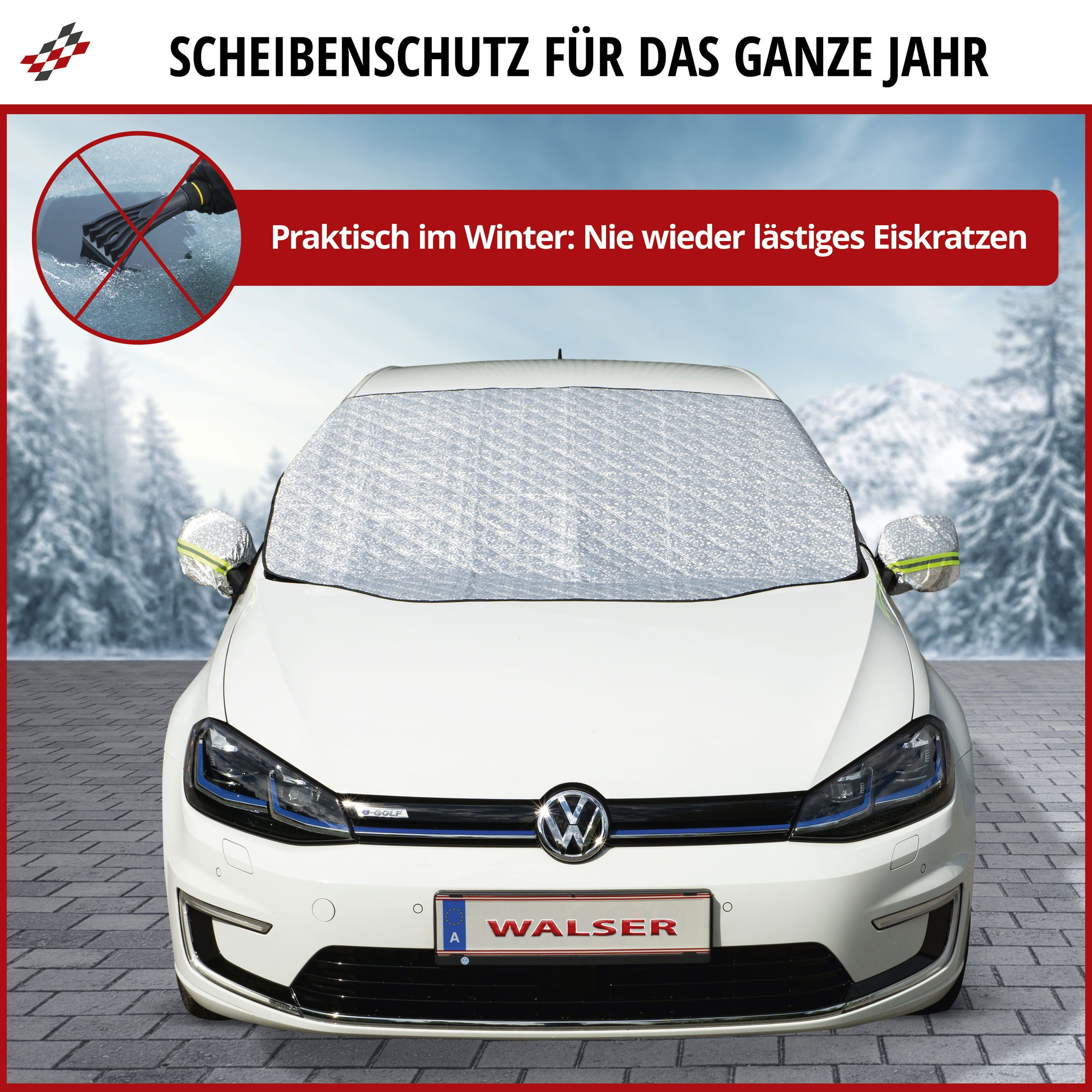 WALSER Autosonnenschutz Thermoscheibenschutz, (1-St., 1 Stück) – Bild 2 von 5