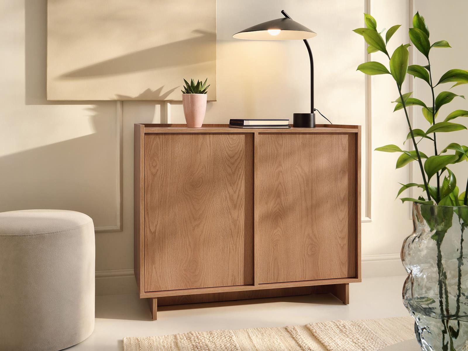 Compleo Kommode mit 2 Türen, Sideboard 98 cm breit, Elegant design