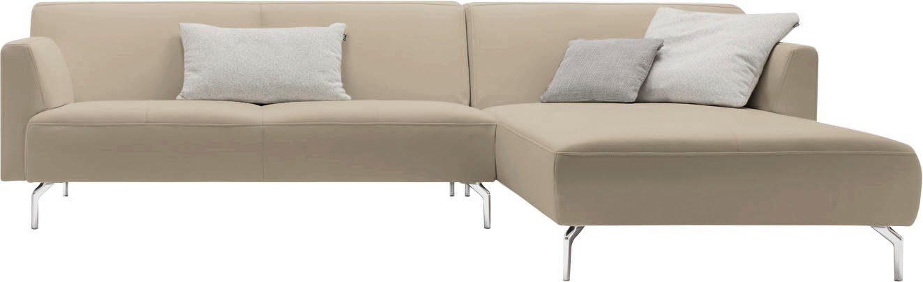 hs.446, in minimalistischer, Optik, 317 sofa schwereloser hülsta cm Ecksofa Breite