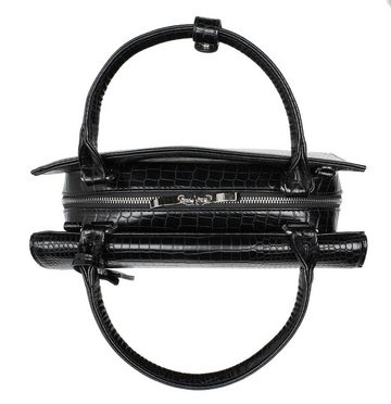 SOCHA Handtasche Tiny Tip Croco Black 10 Zoll, - elegante Tablet- und Handtasche mit Krokoprägung - mit Schultergurt - herausnehmbares Tabletfach 10 Zoll