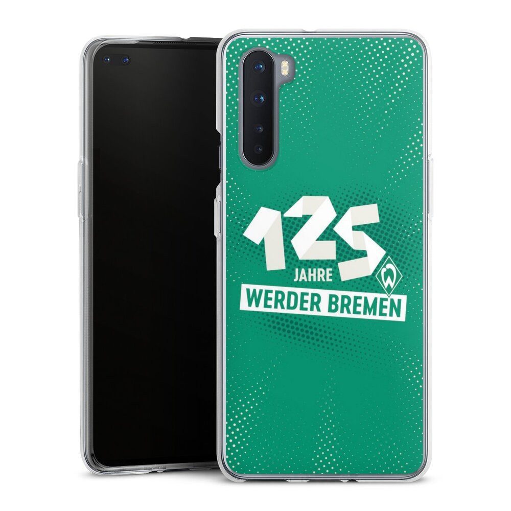 DeinDesign Handyhülle 125 Jahre Werder Bremen Offizielles Lizenzprodukt, OnePlus Nord Silikon Hülle Bumper Case Handy Schutzhülle