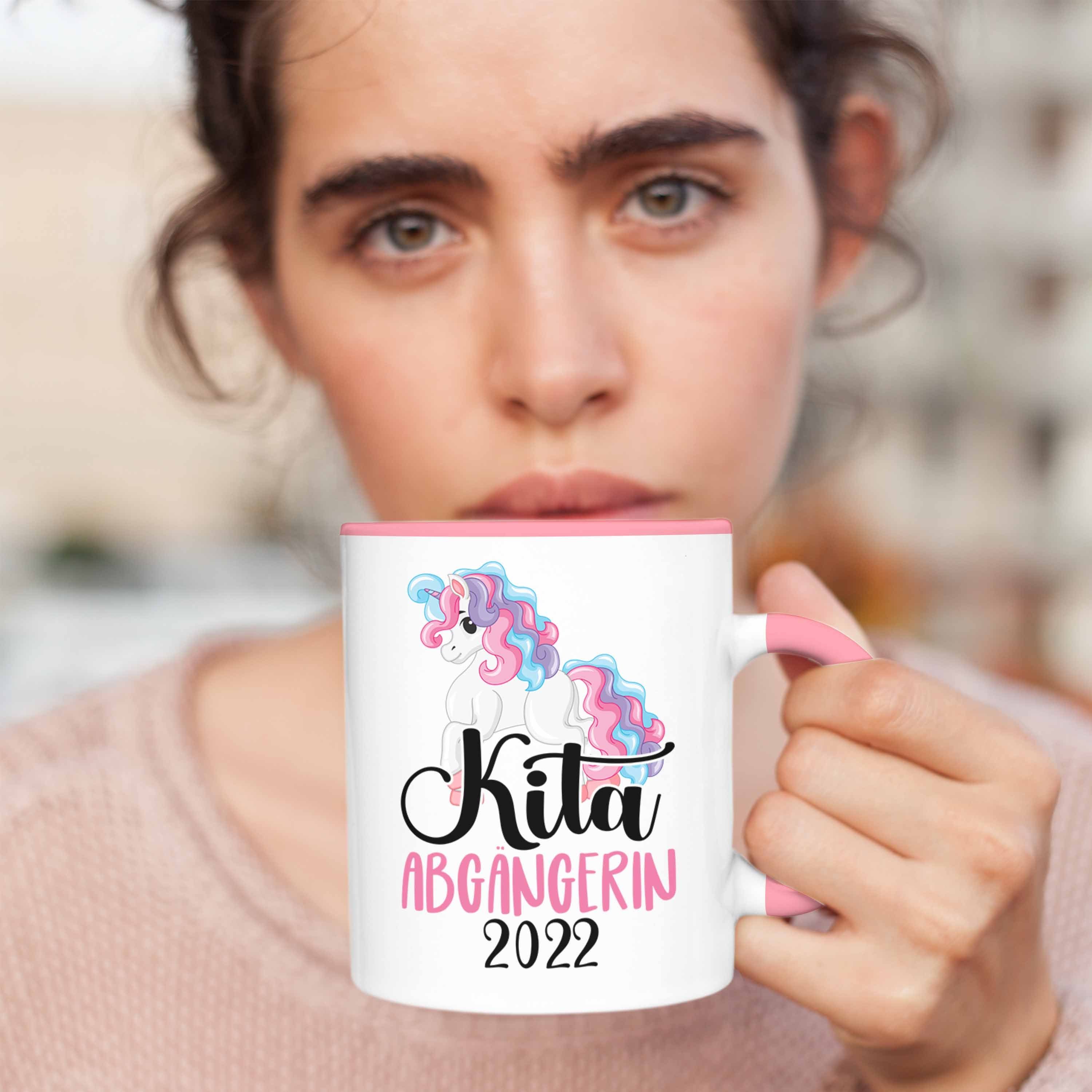 Trendation Tasse Trendation Kita Einschulung Schultag Schulanfang Rosa Geschenkidee 2022 1. Abgängerin Schulkind Tasse Mädchen Schulstart Geschenk - Schuleinführung