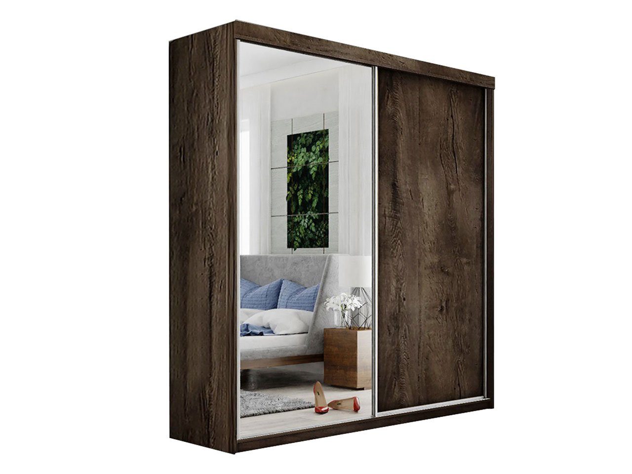 MIRJAN24 Kleiderschrank Top 23/200 (mit 2 Schiebetüren) mit Kleiderstange, günstig online kaufen