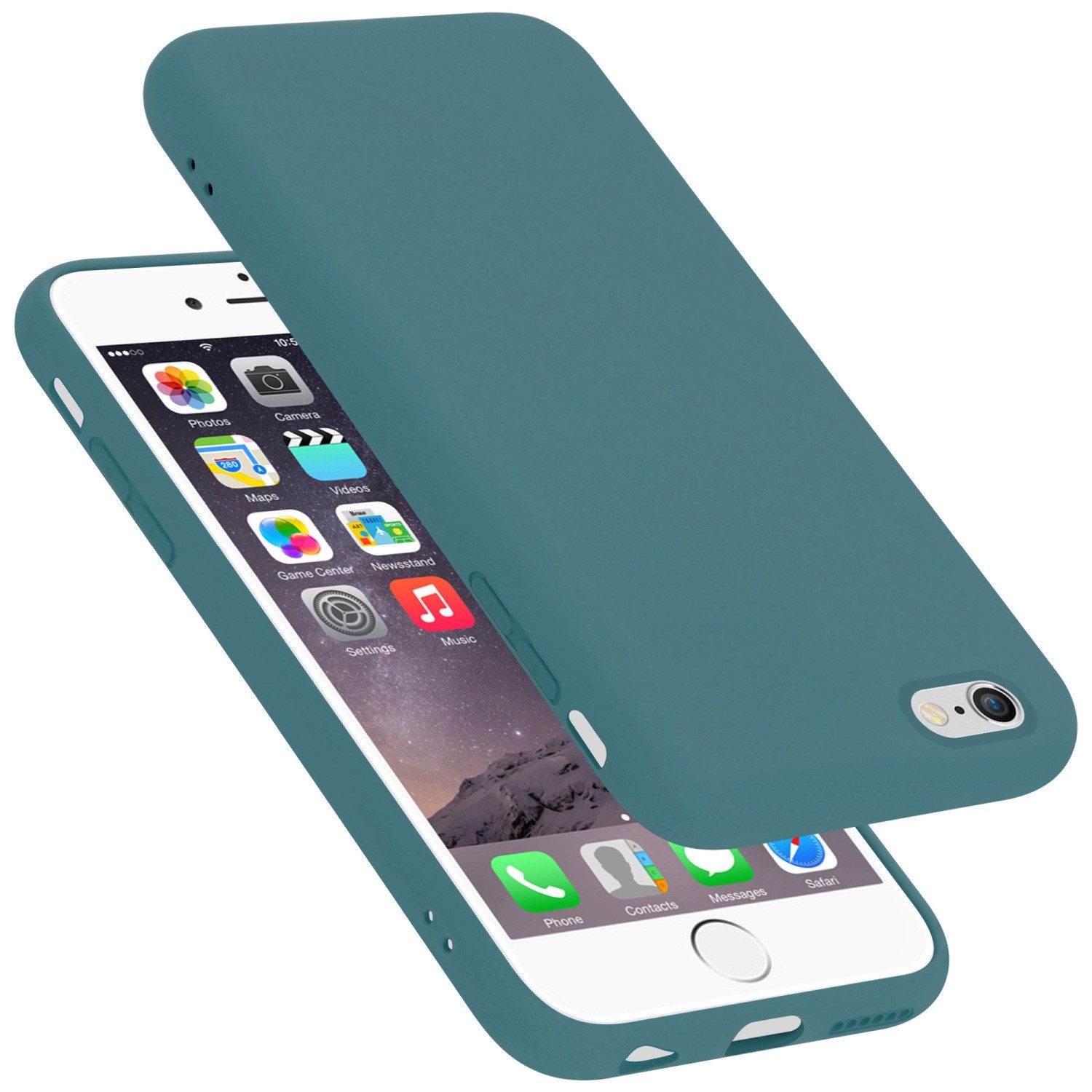 Cadorabo Handyhülle für Apple iPhone 6 / 6S Hülle Apple iPhone 6 / 6S, Flexible Hülle TPU Silikon Schutzhülle Back Cover Case